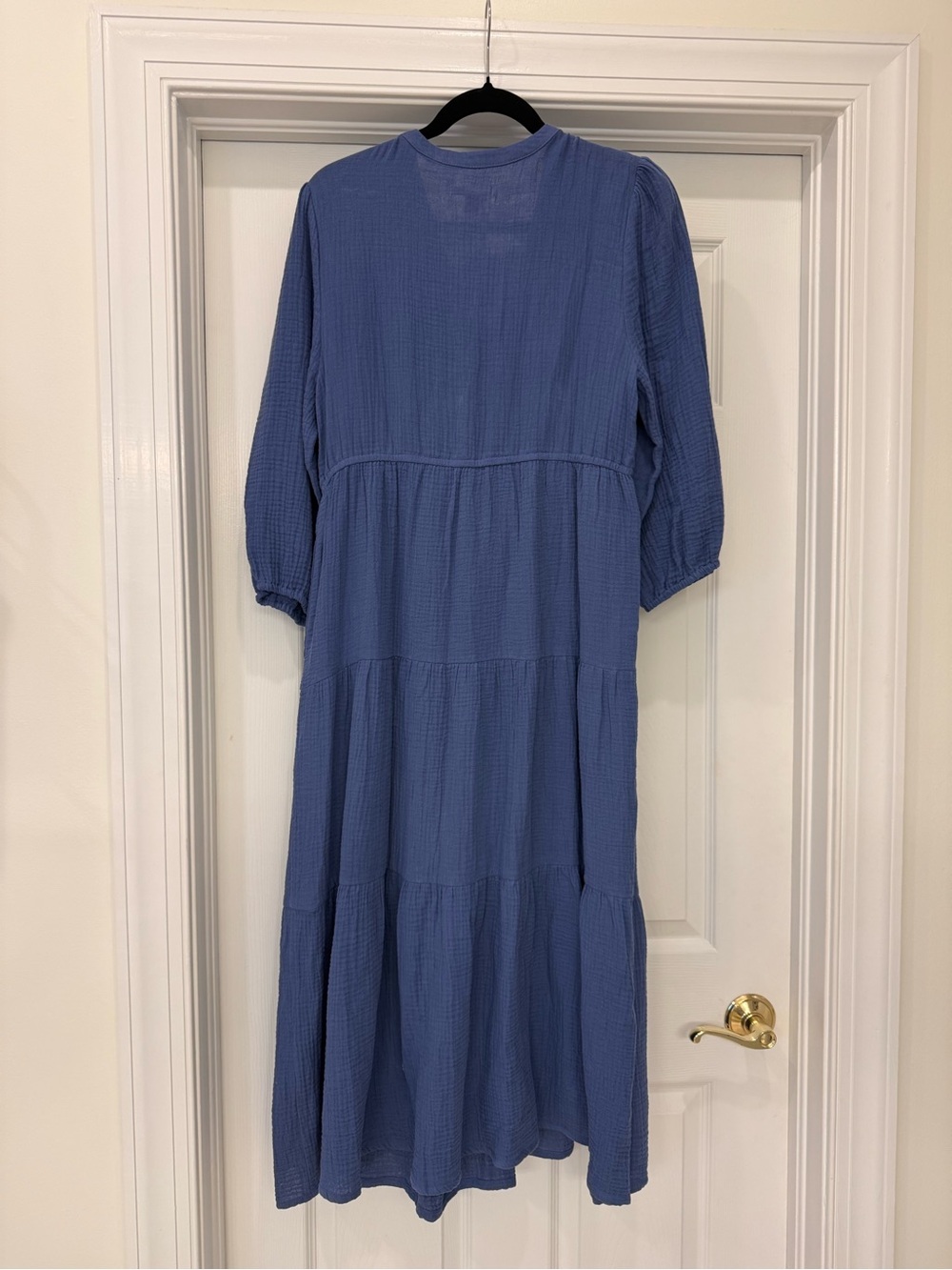 Marine Layer Blue Button-Front Maxi Dress - Picture 2 of 5